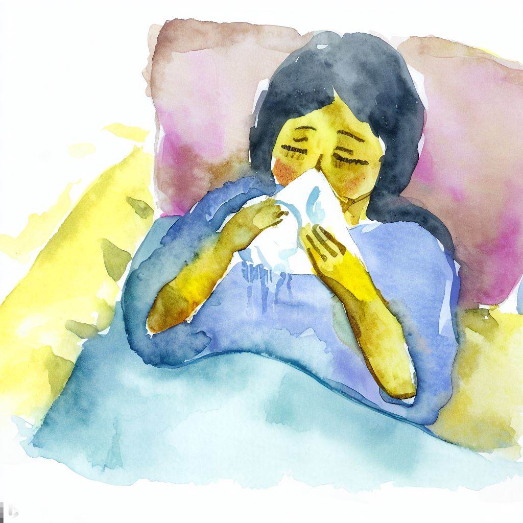 A woman who is ill