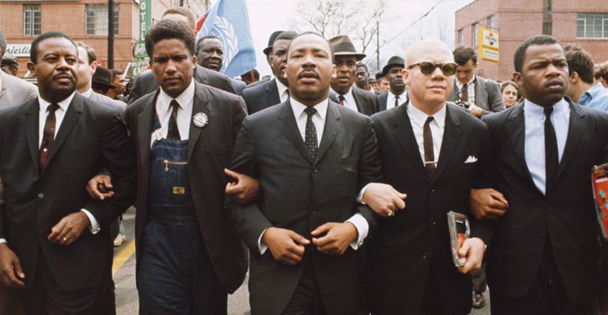 Martin Luther King Jr. marches