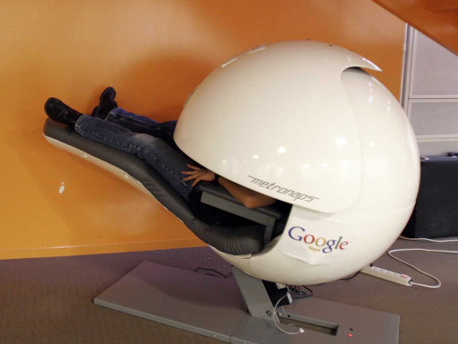 A Google sleep pod